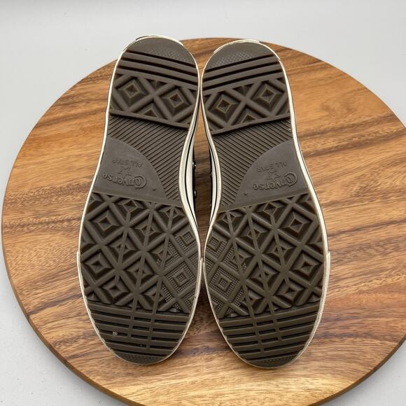 Converse Chuck Taylor All Star Shoes Womens Size 7.5 Black Leather Casual Skate - Picture 7 of 8